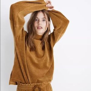 Madewell Velour Corduroy Mock Turtleneck